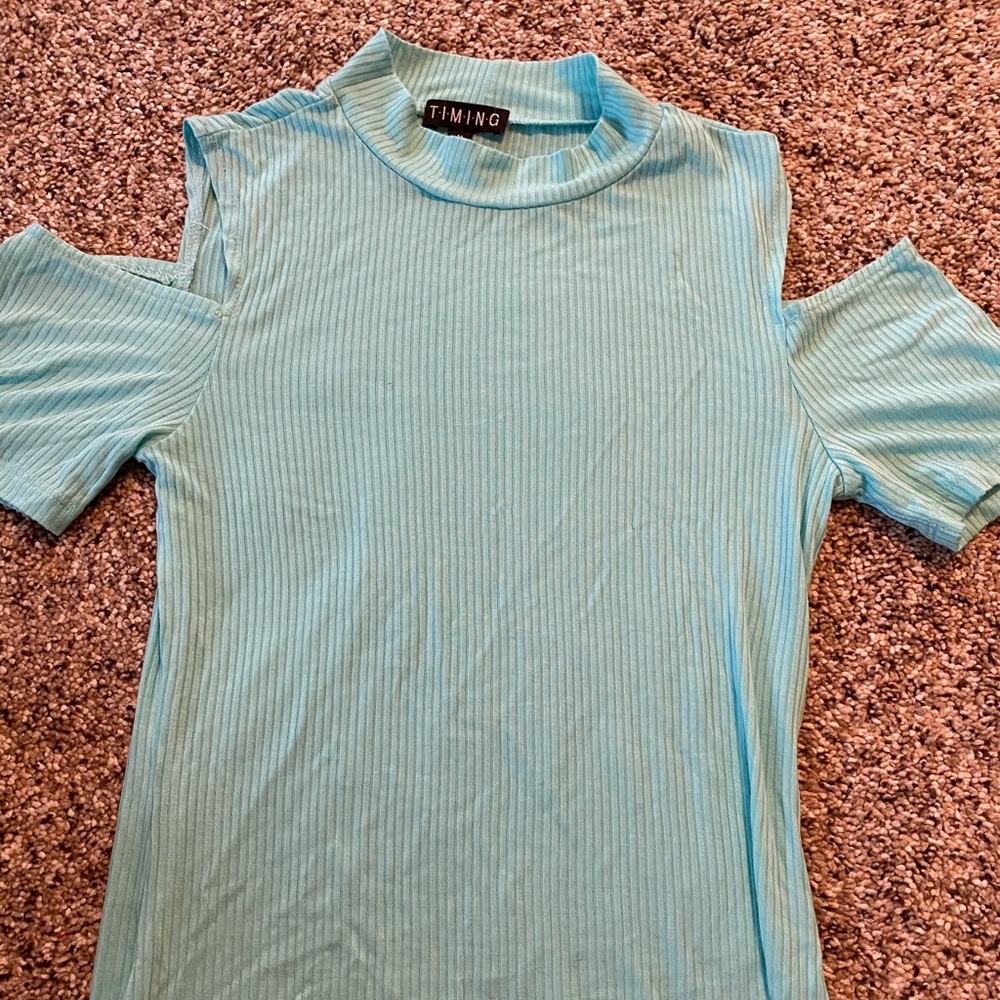 women’s slight turtleneck off the shoulder top